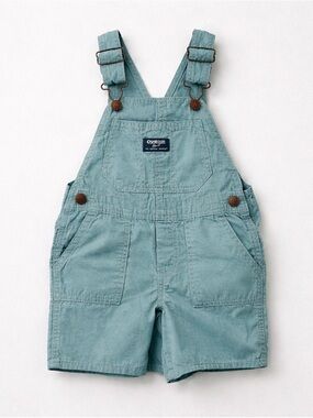 OshKosh B'gosh Seafoam Green Overalls 3T 100% Cotton